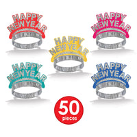 Happy New Year Tiaras - assorted colors