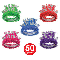 Happy New Year Regal Tiaras - assorted colors