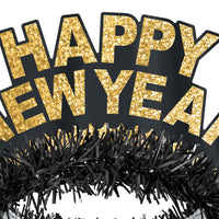 Black & Gold Happy New Year Regal Tiara