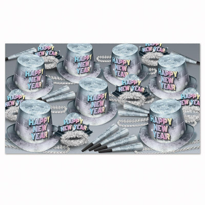 Beistle Disco Fever New Year's Eve Party Kit for 50 People