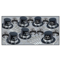 Beistle New Year's Eve Silver Legacy Party Kit for 25 People