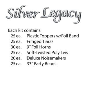 Silver Legacy New Year's Eve Party Kit for 50 People