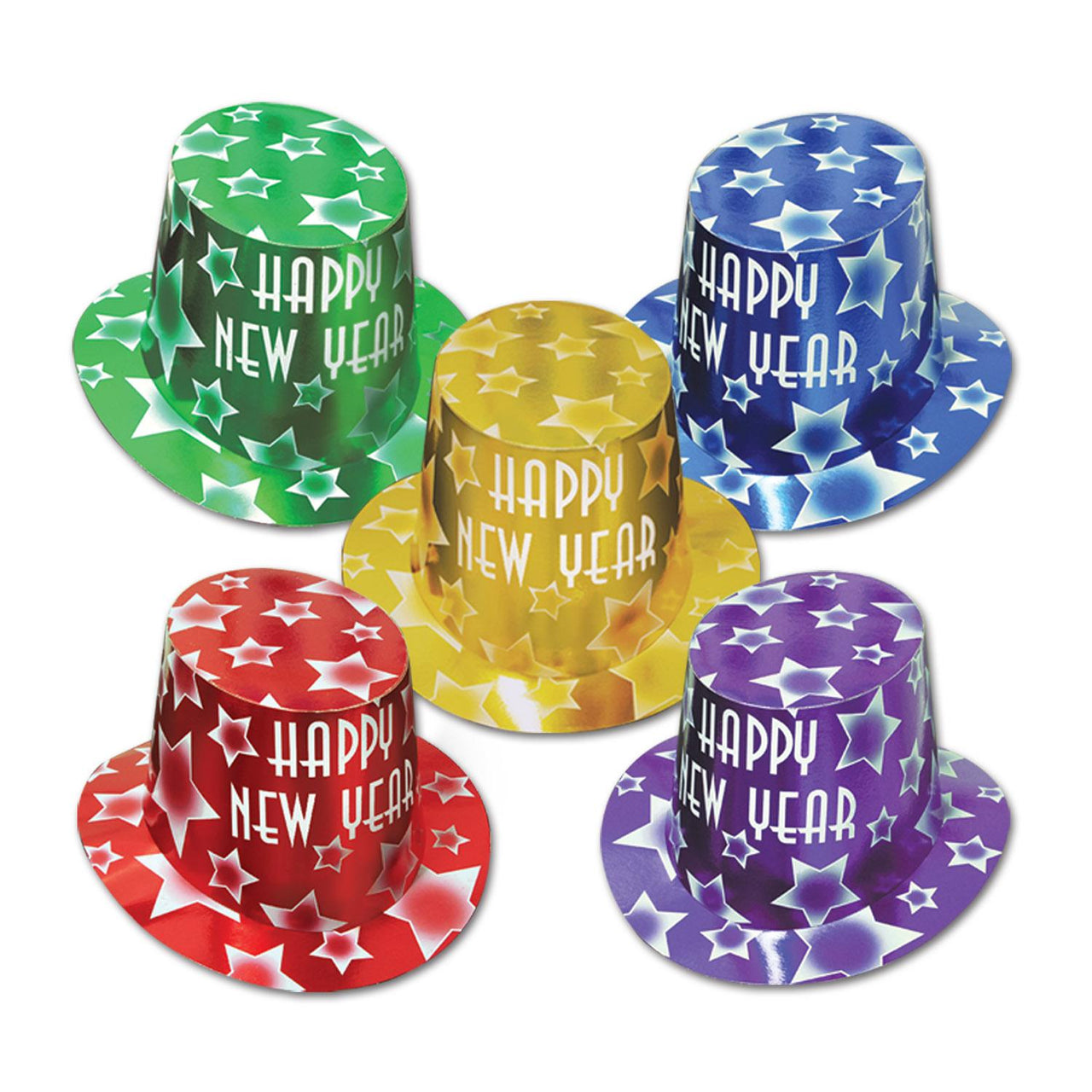 Beistle Gem-Star New Years Party Hi-Hats assorted colors