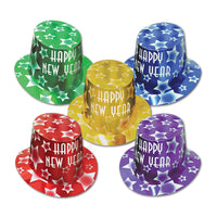 Beistle Gem-Star New Years Party Hi-Hats assorted colors