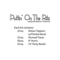 Puttin' On The Ritz New Year's Eve Party Kit for 50 People