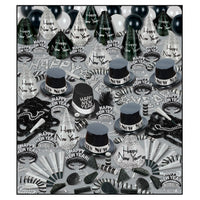 Silver Bonanza New Year's Eve Party Kit for 100 People