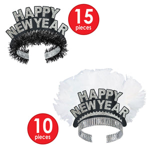 Chairman Silver Assortment for 50, party supplies, decorations, The Beistle Company, New Years, Bulk, Holiday Party Supplies, Discount New Years Eve 2017 Party Supplies, 2017 New Year's Eve Party Kits, New Year's Party Kits for 50 People
