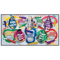 Beistle New Year's Eve Americana Party Kit for 10