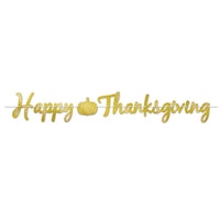 Beistle Foil Happy Thanksgiving Streamer