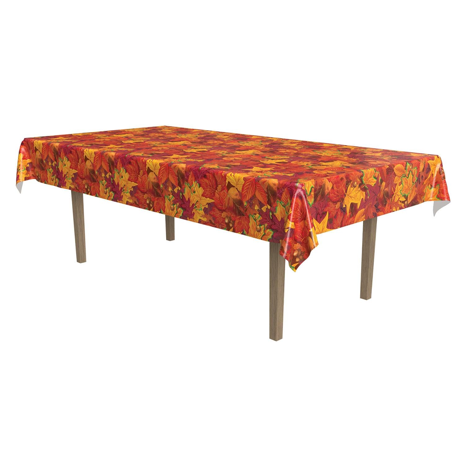 Beistle Thanksgiving Fall Leaf Tablecover