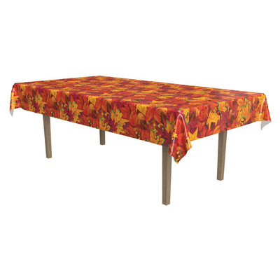 Beistle Thanksgiving Fall Leaf Tablecover