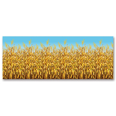 Beistle Thanksgiving Cornstalks Backdrop