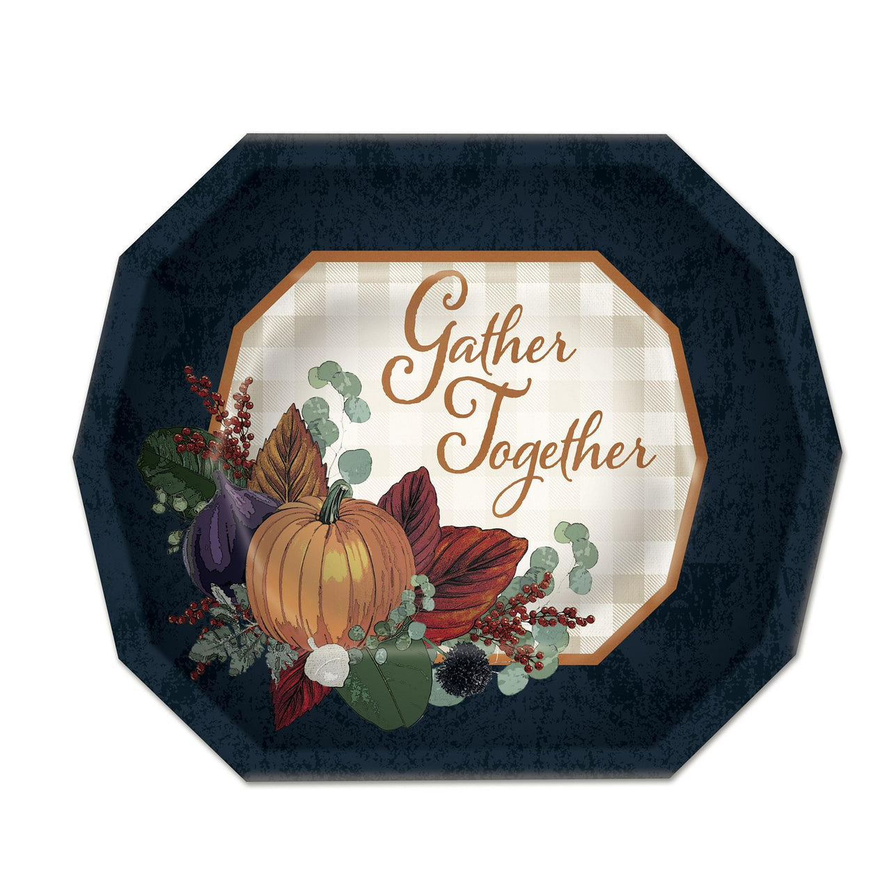 Fall Thanksgiving Dessert Paper Plates 7.5 inch (8/Pkg)
