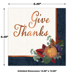 Beistle Fall Thanksgiving Luncheon Napkins (Case of 192)