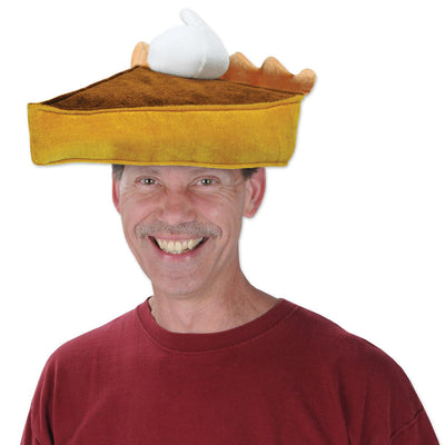 Beistle Thanksgiving Plush Pumpkin Pie Hat
