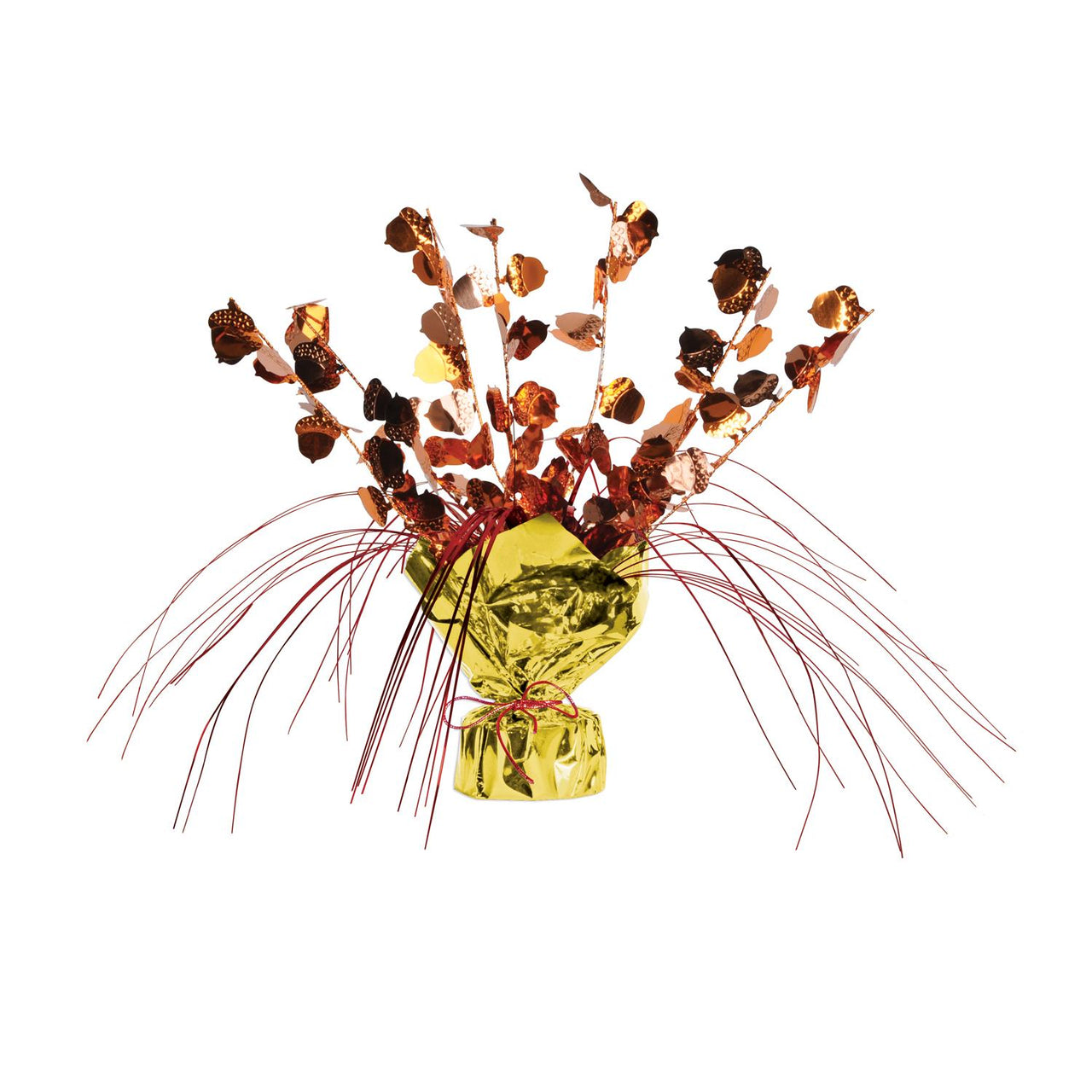 Beistle Thanksgiving Acorn Gleam 'N Spray Centerpiece
