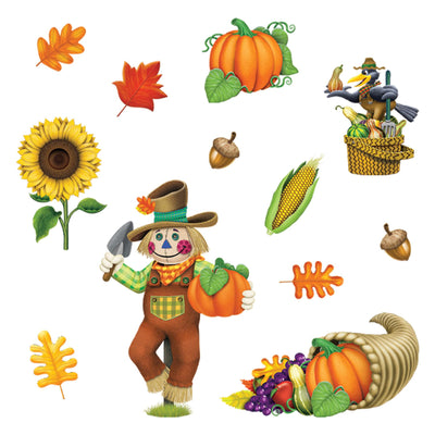 Beistle Thanksgiving Fall Clings
