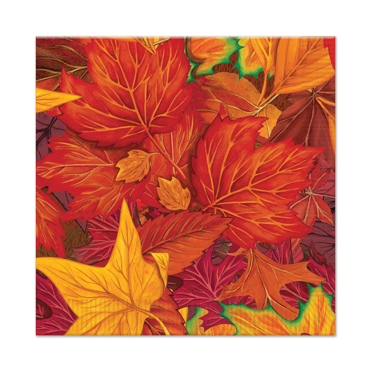 Beistle Thanksgiving Fall Leaf Beverage Napkins (16/Pkg)