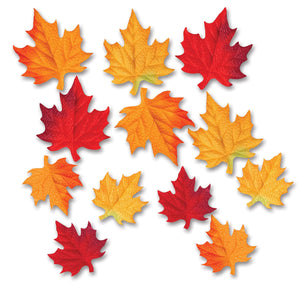 Beistle Thanksgiving Deluxe Fabric Autumn Leaves (12/Pkg)