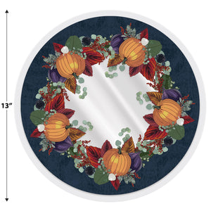 Beistle Plastic Fall Thanksgiving Round Placemats