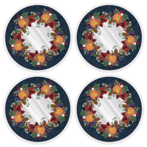 Beistle Plastic Fall Thanksgiving Round Placemats