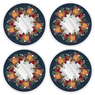Beistle Plastic Fall Thanksgiving Round Placemats