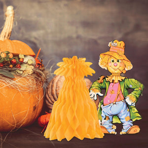 Beistle Scarecrow with Tissue Cornshock Centerpiece - Thanksgiving/Fall Centerpiece 11 inch