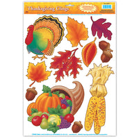 Beistle Thanksgiving Clings (11/Sheet)
