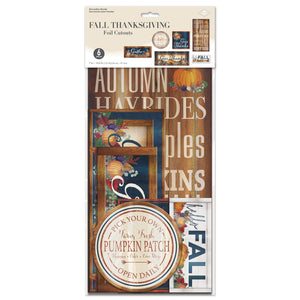Beistle Foil Fall Thanksgiving Cutouts (Case of 72)