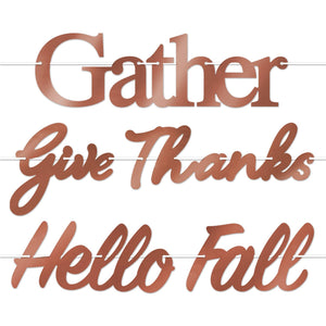 Beistle Foil Fall Thanksgiving Streamer Set