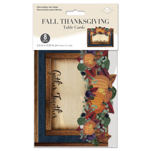 Beistle Fall Thanksgiving Table Cards (Case of 96)