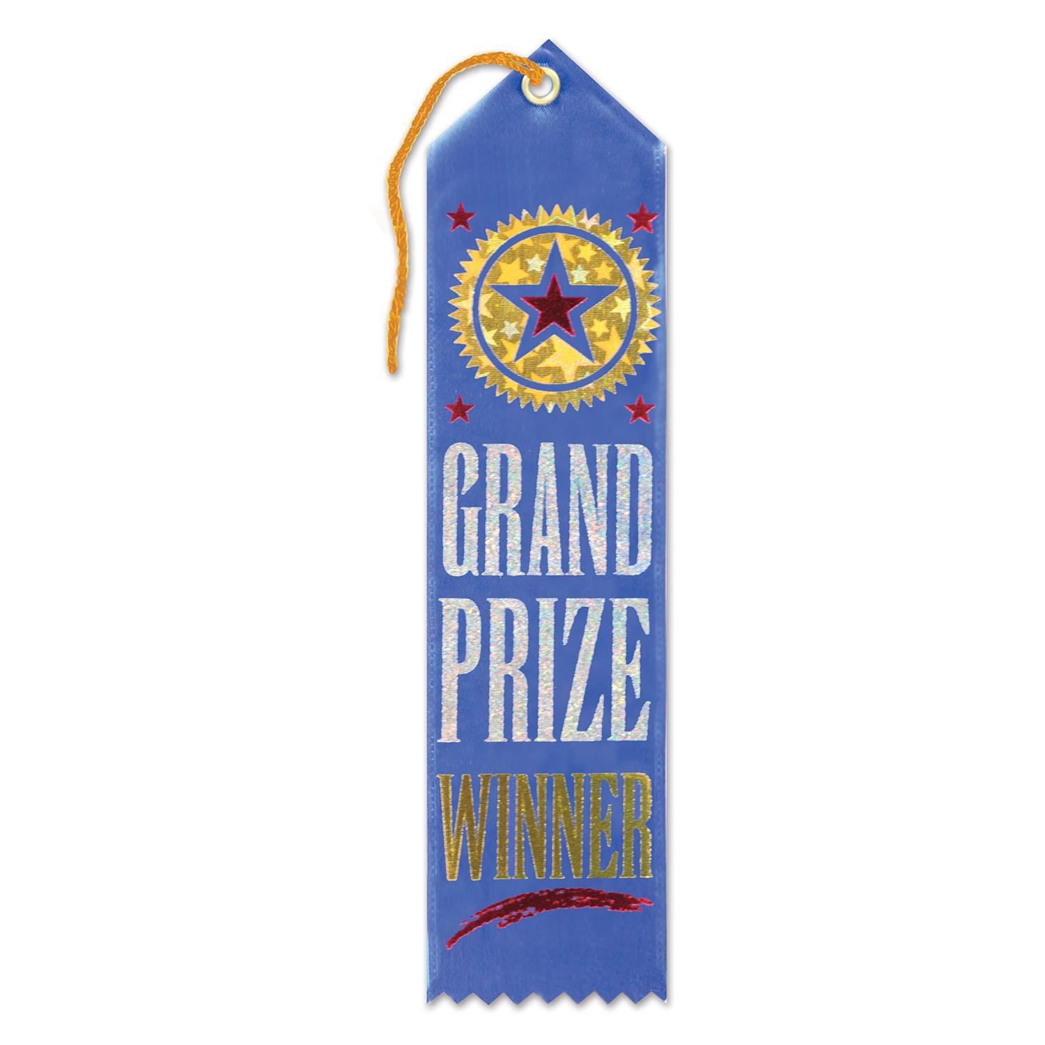 Beistle Grand Prize Winner Award Ribbon