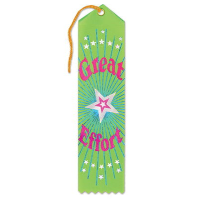 Beistle Great Effort Award Ribbon