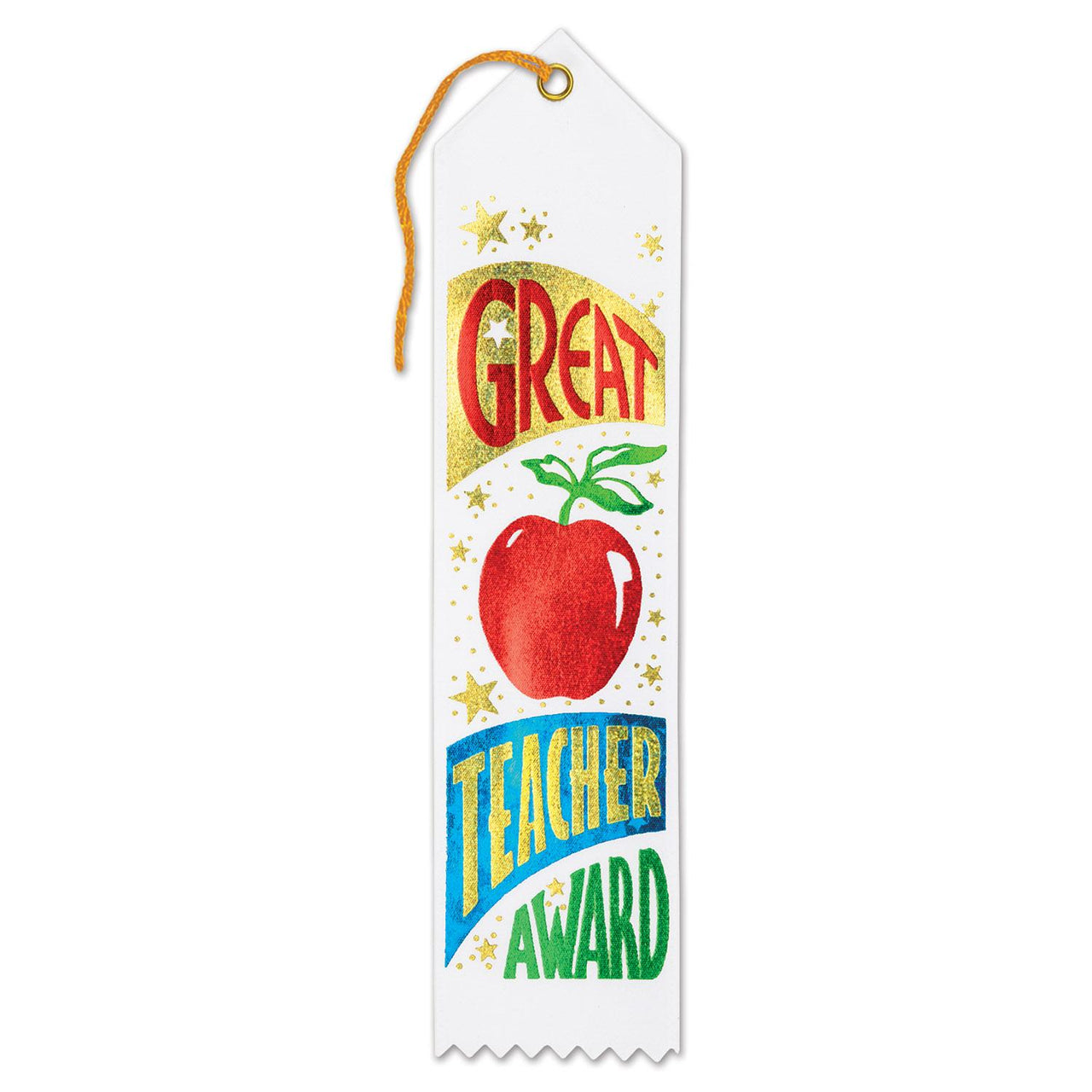 Beistle Great Teacher Award Ribbon