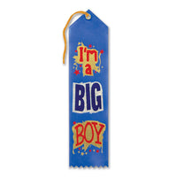 Beistle I'm A Big Boy Award Ribbon
