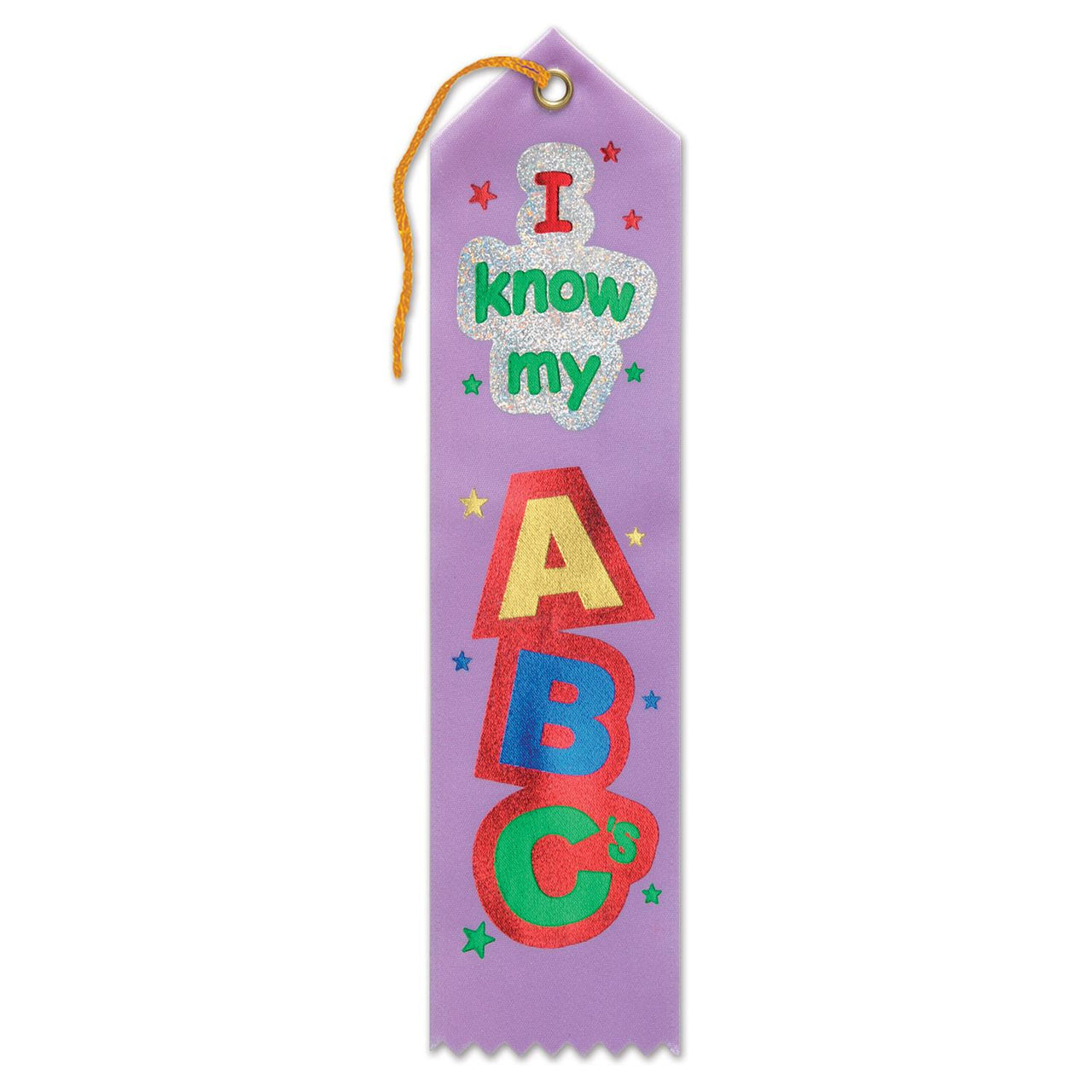 Beistle I Know My ABC's Award Ribbon