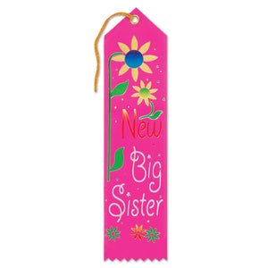 Beistle New Big Sister Award Ribbon