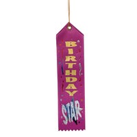 Beistle Birthday Party Star Award Ribbon