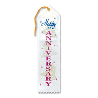 Beistle Happy Anniversary Award Ribbon