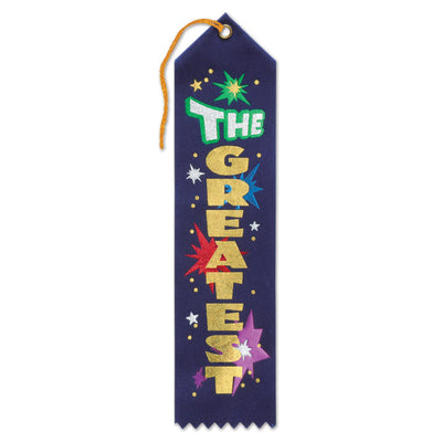 Beistle The Greatest Award Ribbon