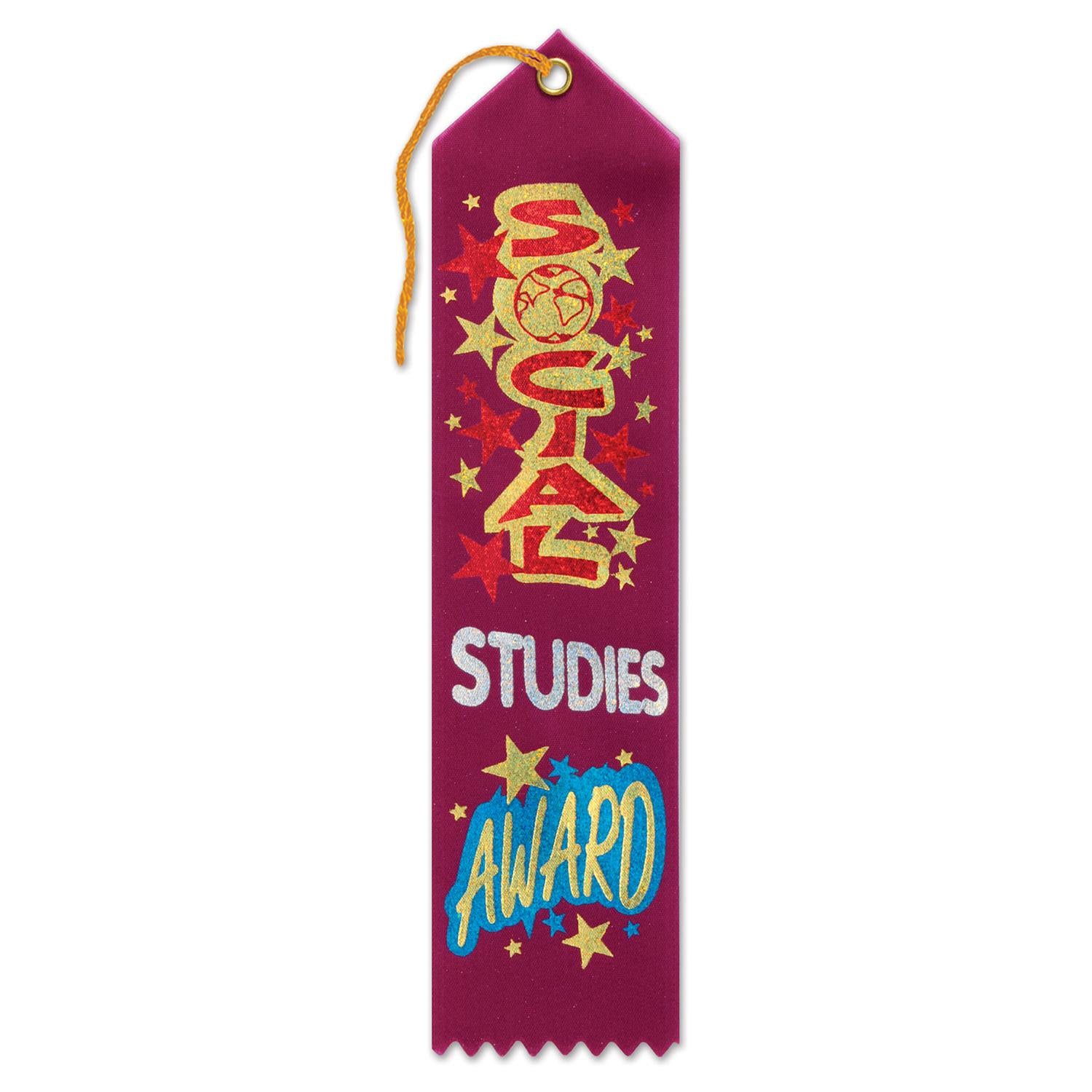 Beistle Social Studies Award Ribbon