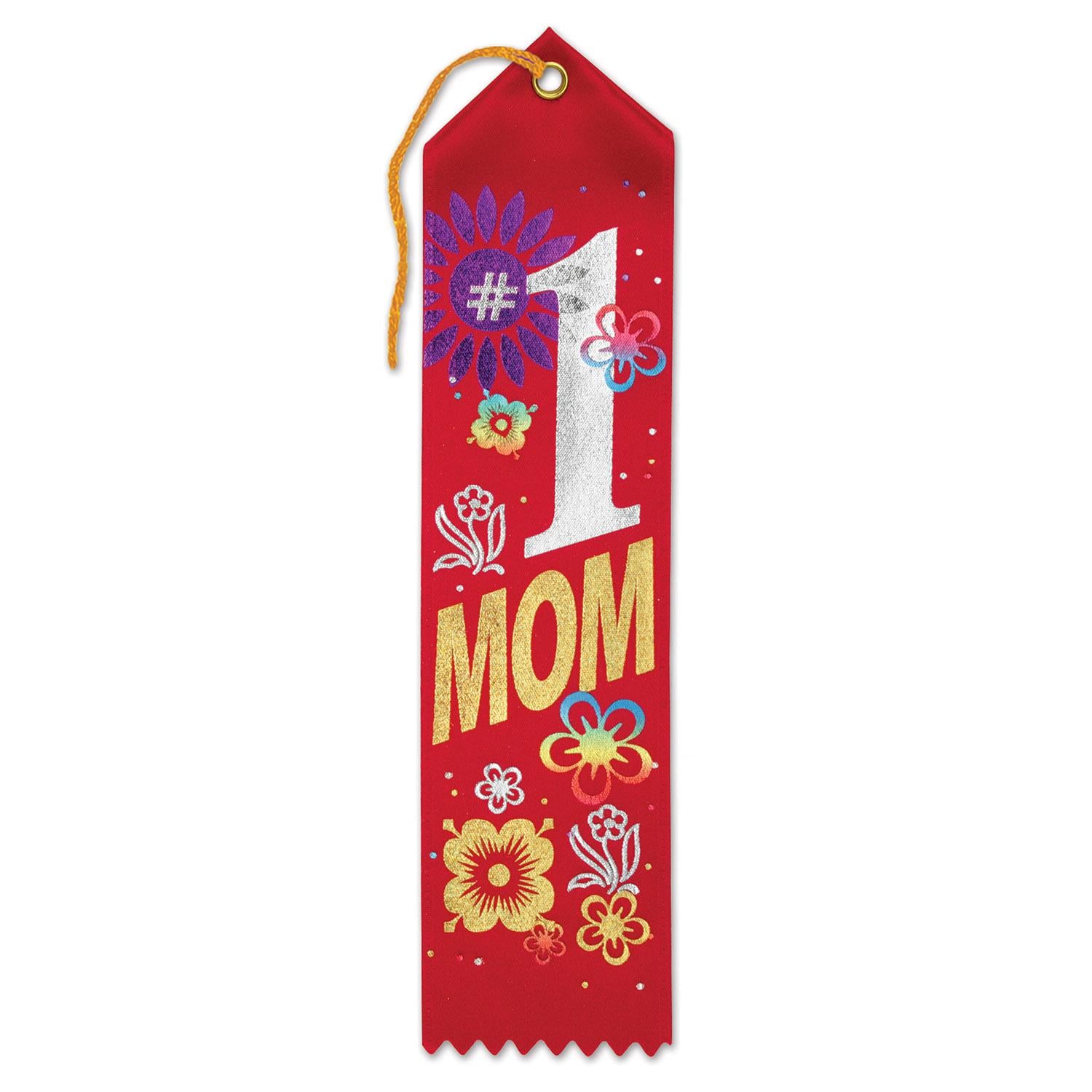 Beistle #1 Mom Mother's Day Award Ribbon