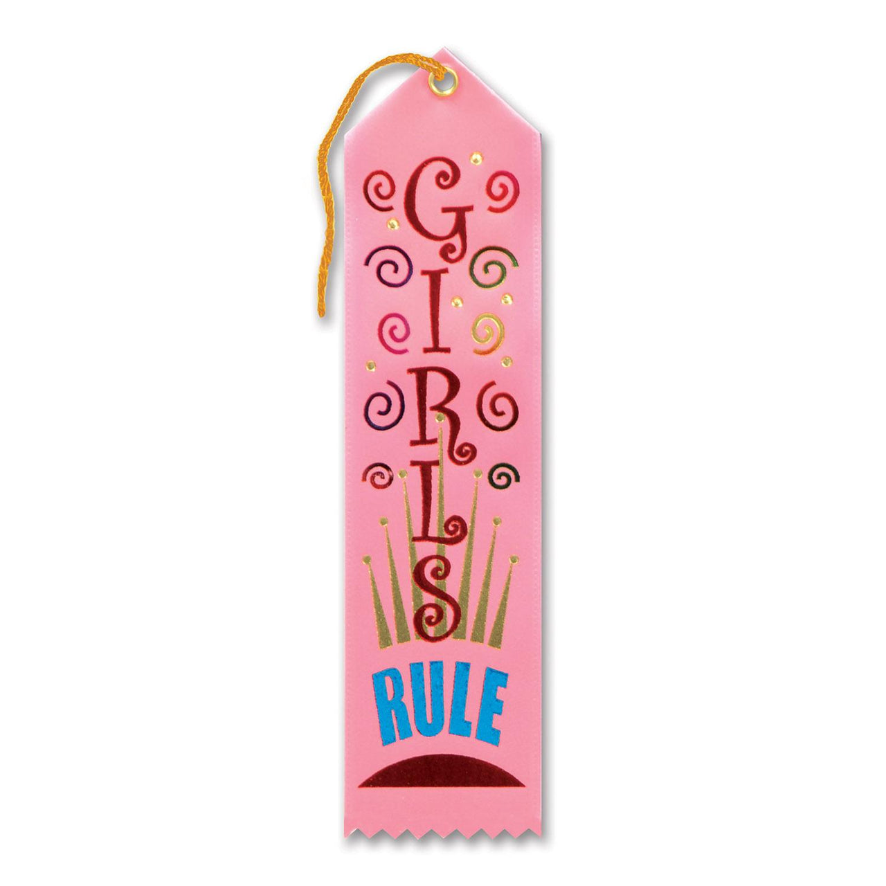 Beistle Girls Rule Award Ribbon