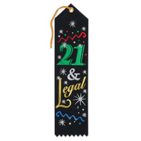Beistle 21 & Legal Award Ribbon