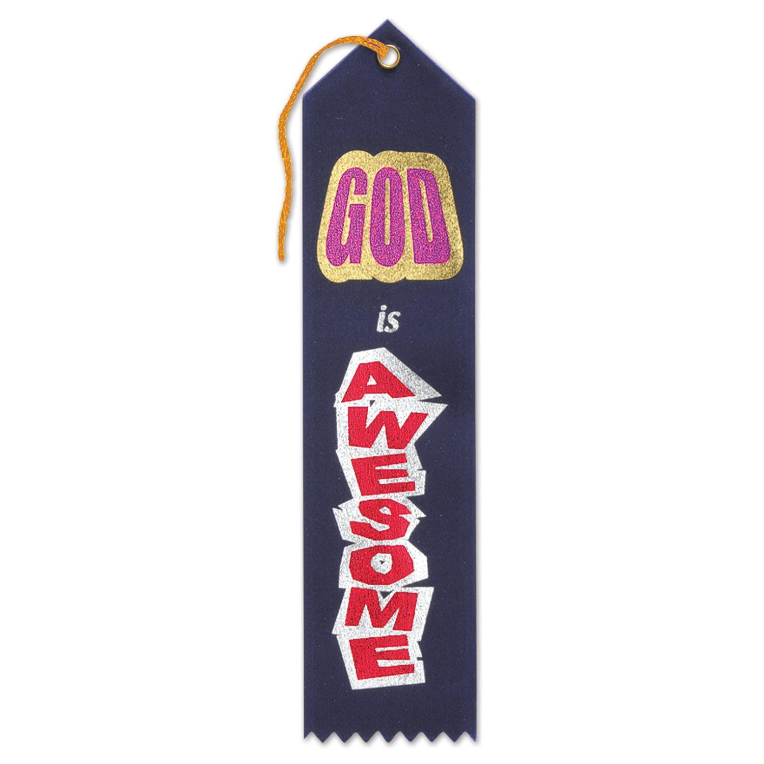 Beistle God Is Awesome Party Ribbon