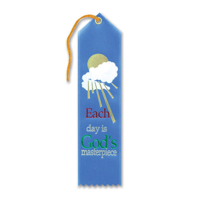 Beistle Each Day Is God's Masterpiece Ribbon