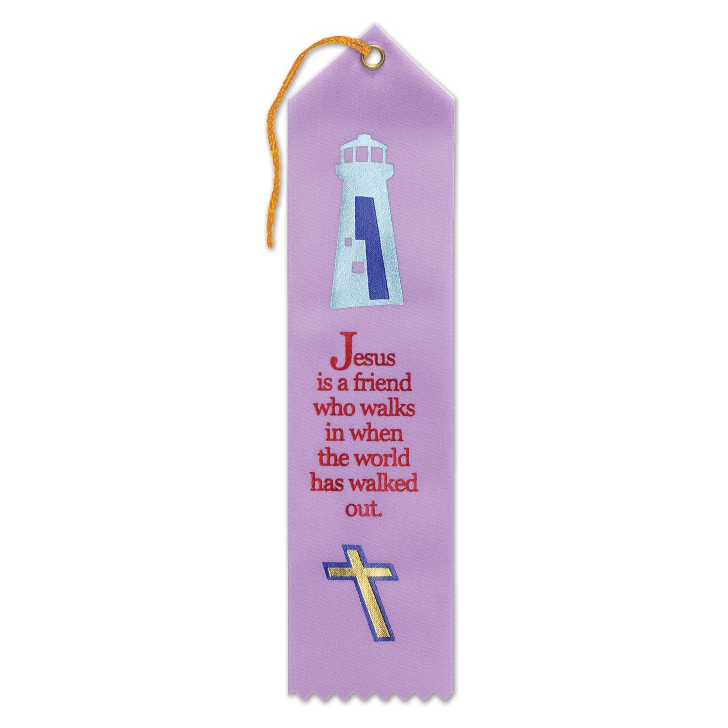 Beistle Jesus Is A Friend Ribbon