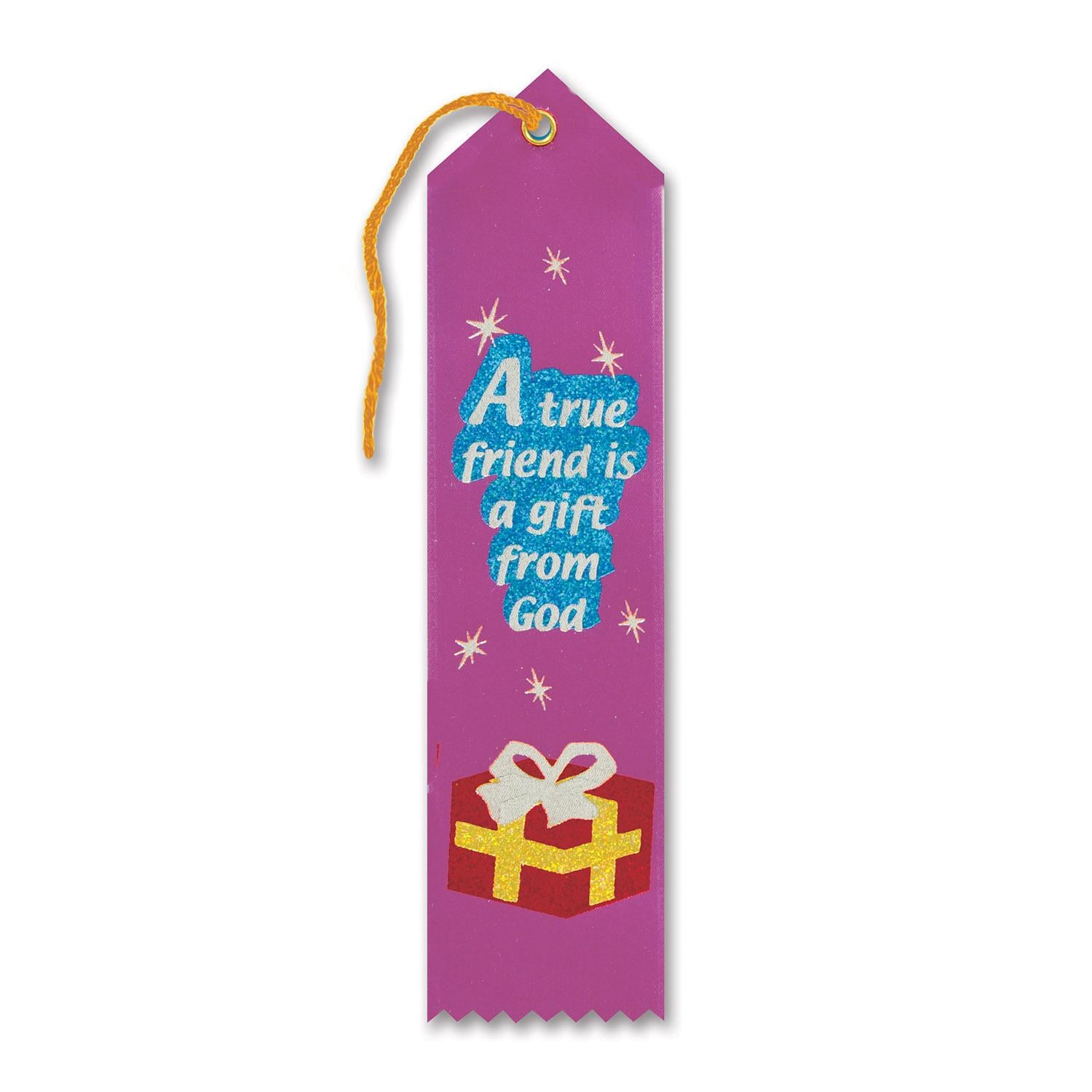 Beistle A True Friend Is A Gift From God Ribbon