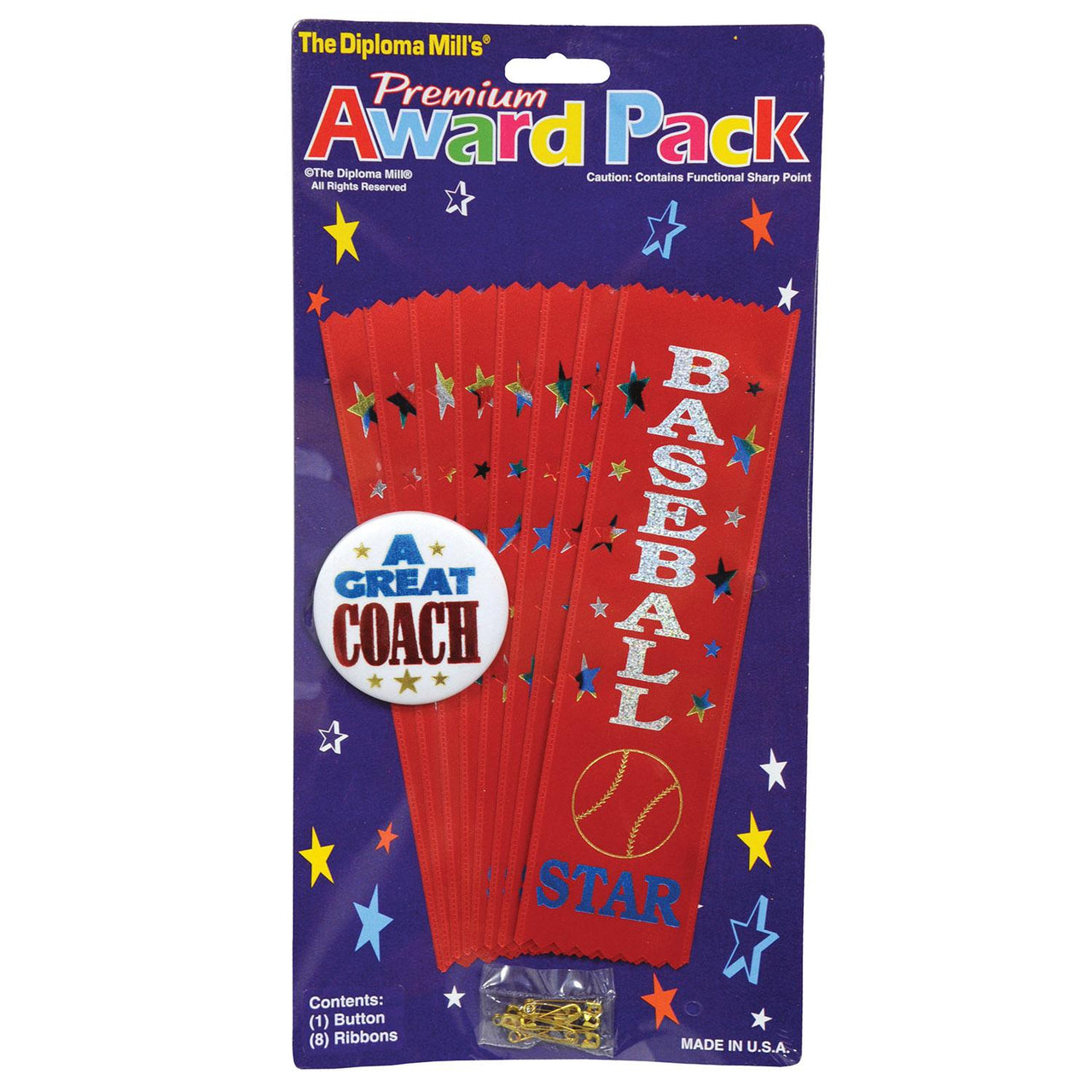 Beistle Baseball Award Party Pack (9/Pkg)