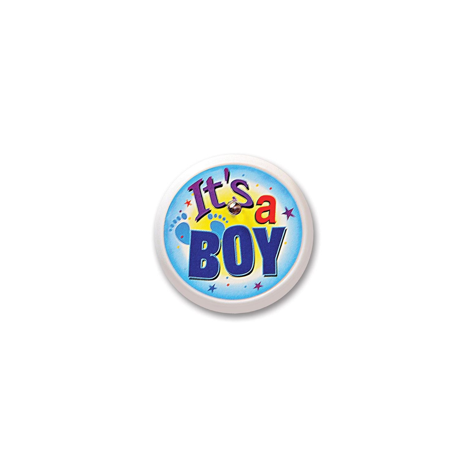 Beistle It's A Boy Blinking Button